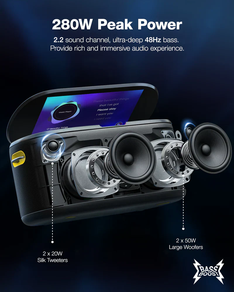 Ikarao Shell S1 -  Système portable Karaoké Tout-en-un Bluetooth - Image 4