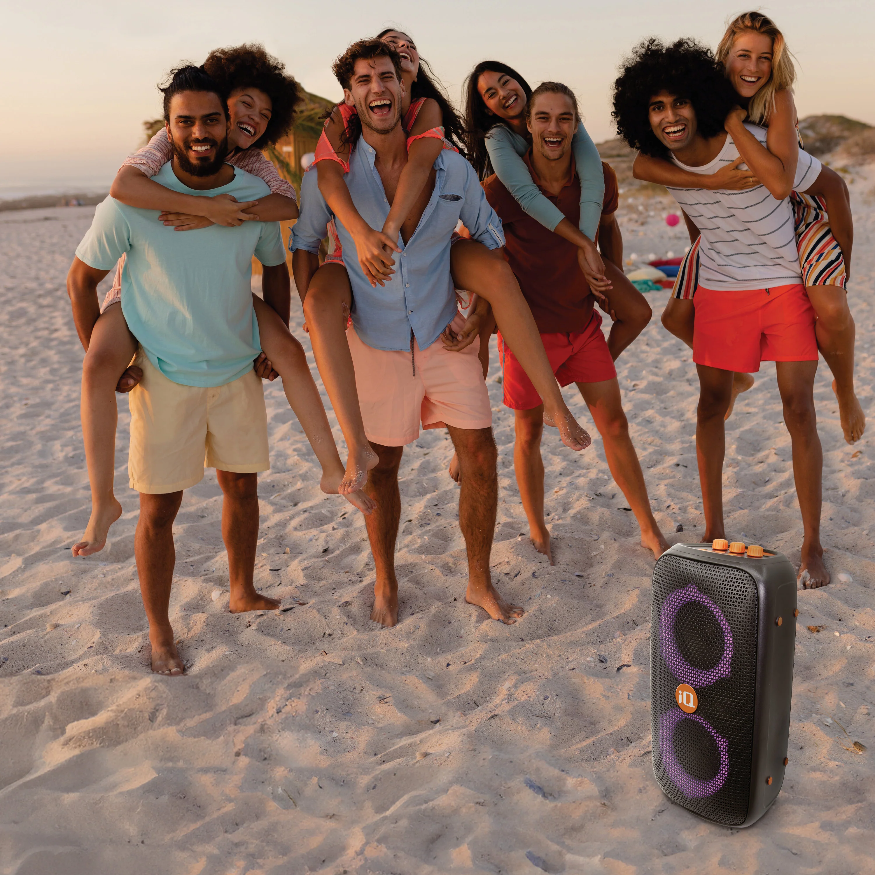 Haut-parleur de fête Bluetooth iQ Wave Party avec microphone filaire - Image 2