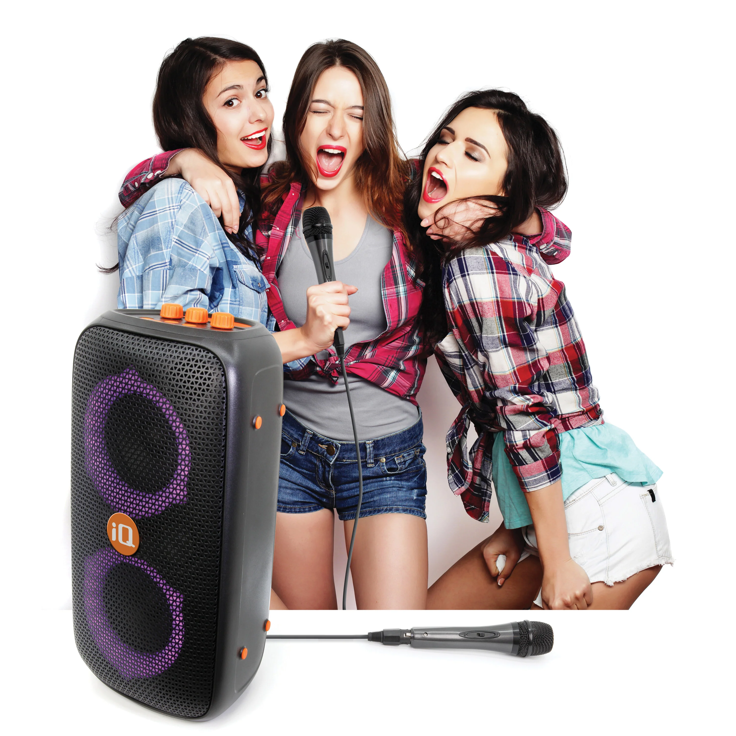 Haut-parleur de fête Bluetooth iQ Wave Party avec microphone filaire - Image 9