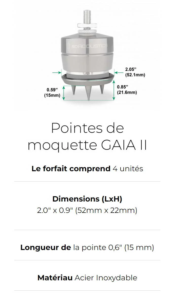 IsoAcoustics GAICARSPI - Disques de tapis associés à vos GAIA (4 unités) - Image 7