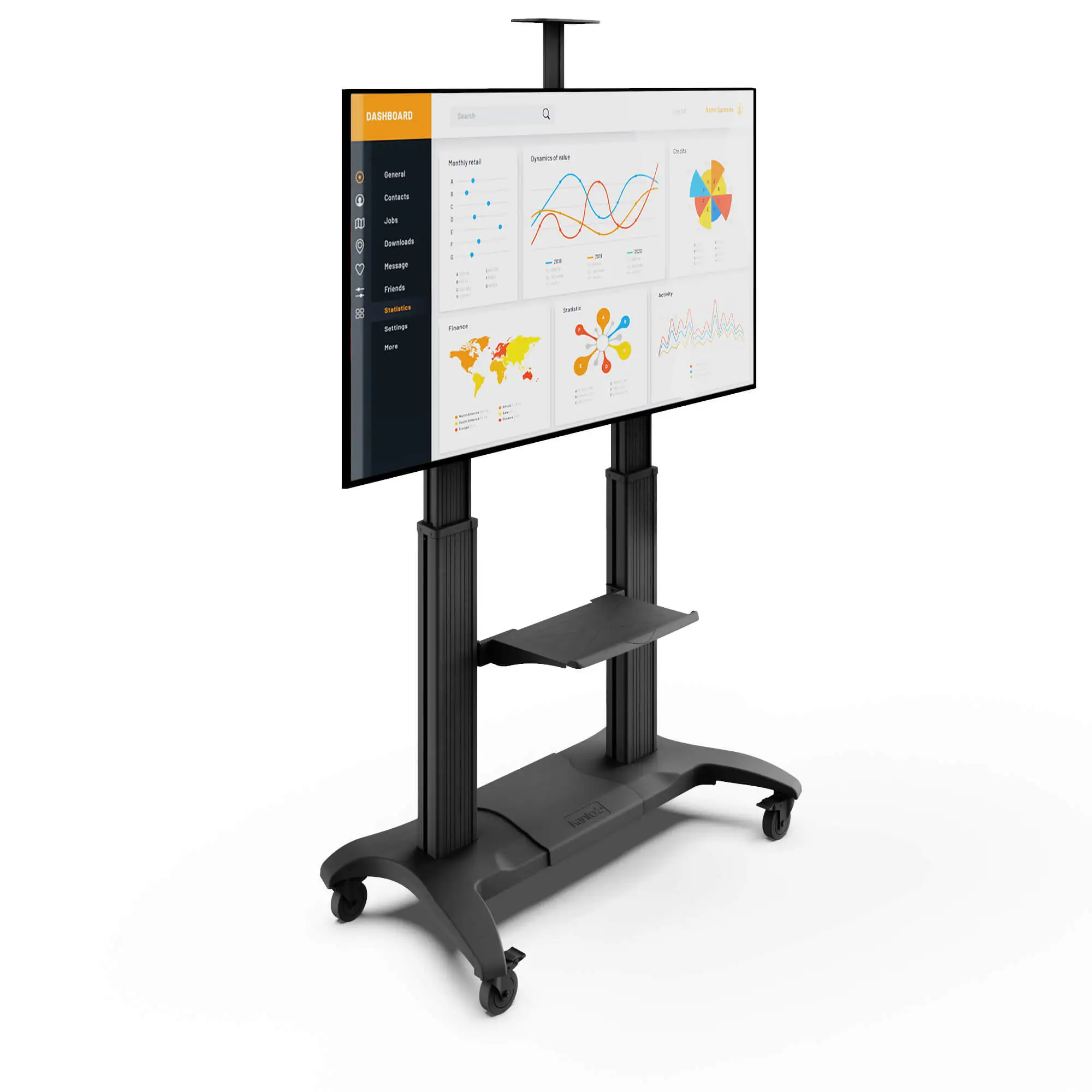KANTO MTMA100PL -Support pour tv/appareils 60''-100'', 200lb, roulant - Image 7