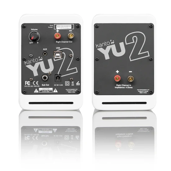 Kanto YU2 - Haut-parleurs de bureau amplifiés 25 Watts Canal - Image 8