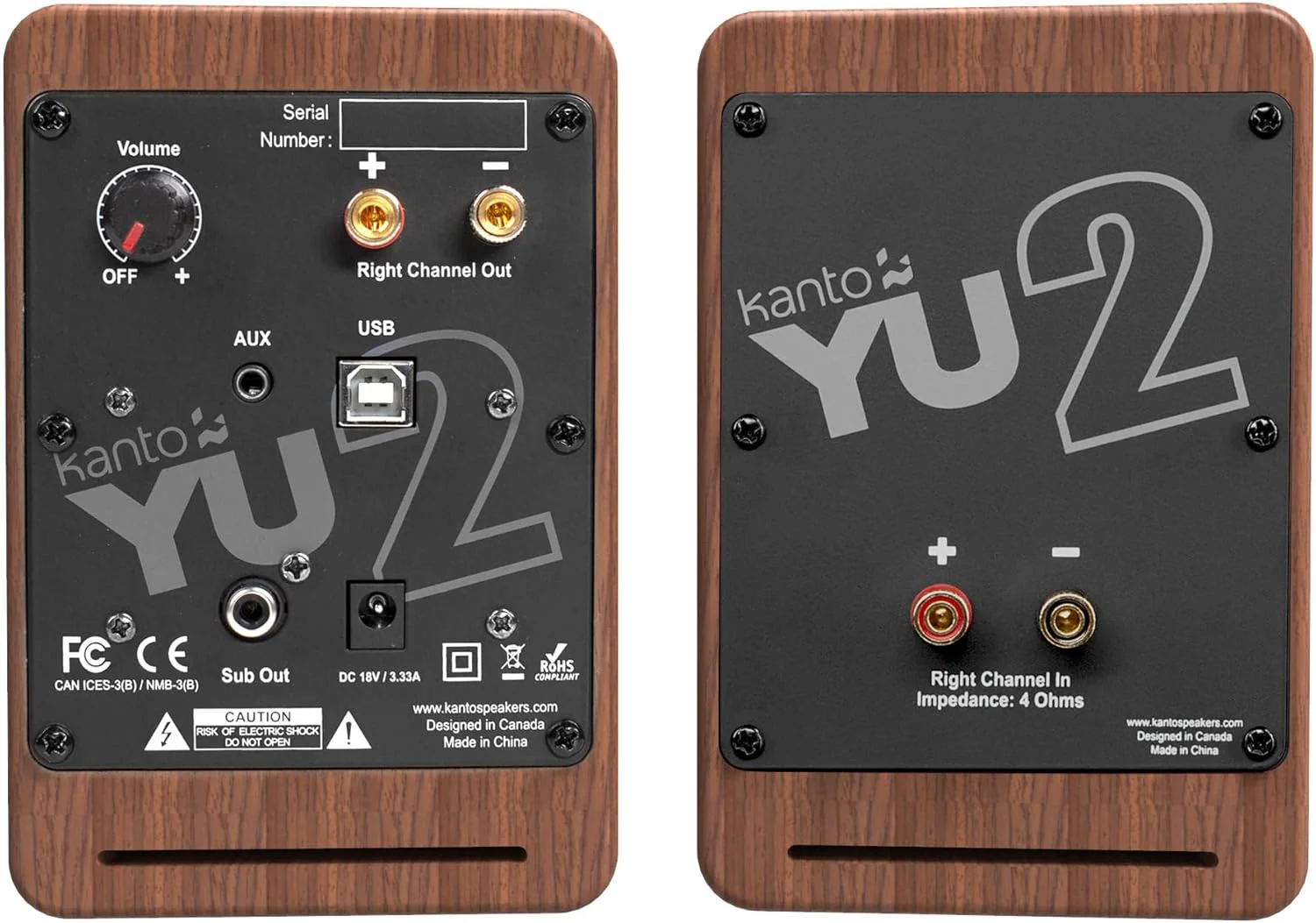 Kanto YU2 - Haut-parleurs de bureau amplifiés 25 Watts Canal - Image 9
