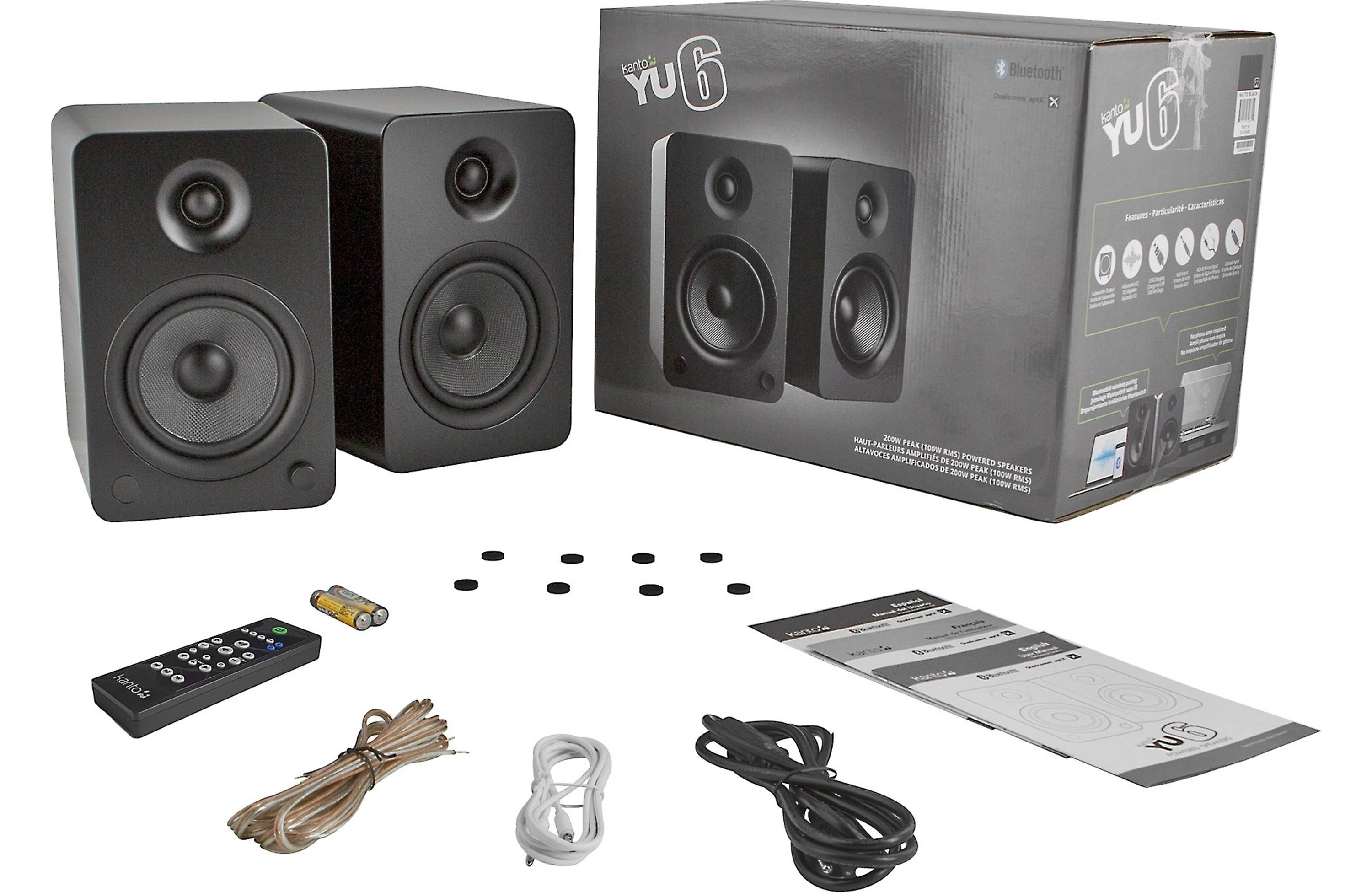 Kanto YU6 - Haut-parleurs d'étagère amplifiés 100W Bluetooth® Phono - Image 10