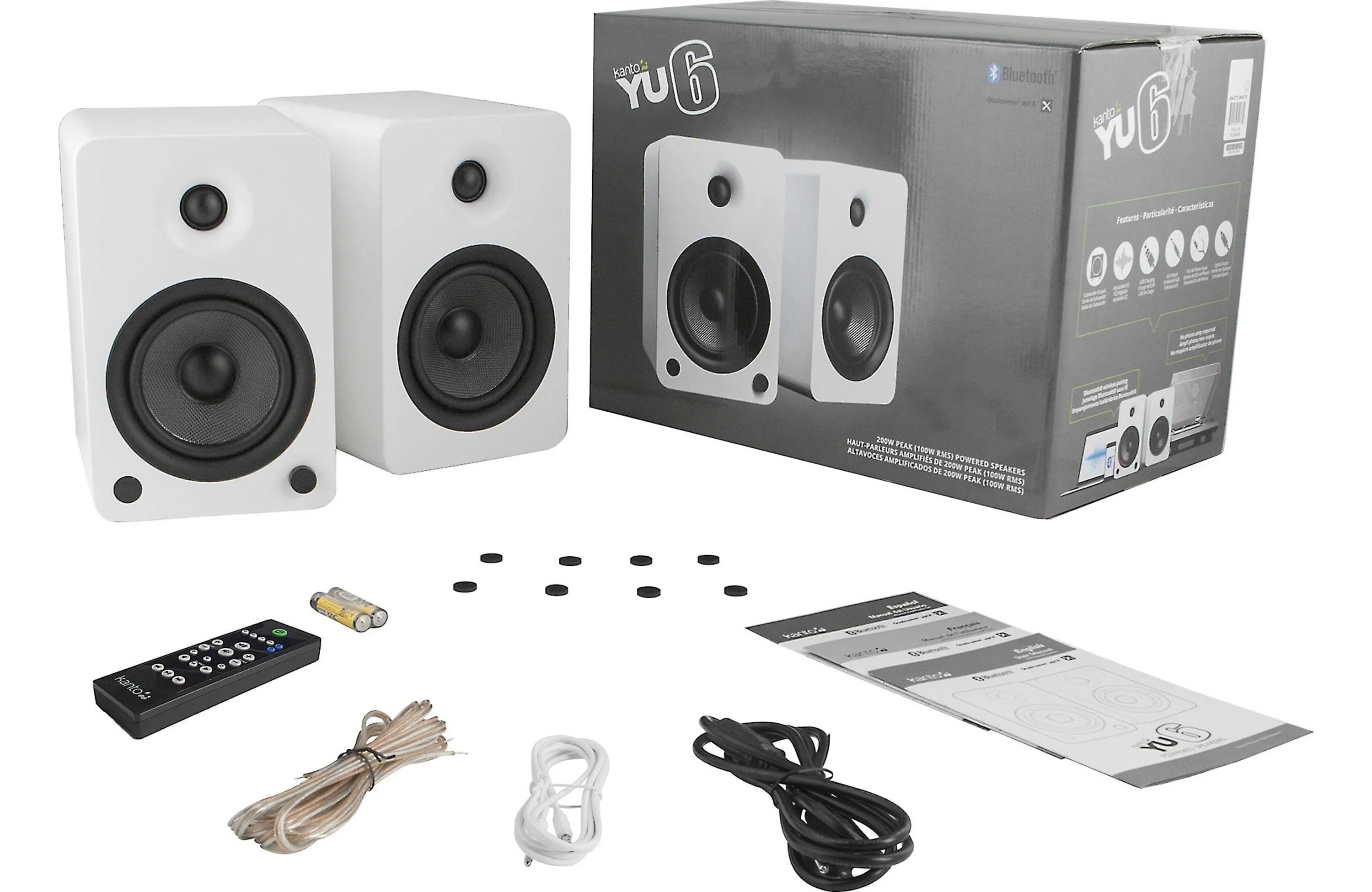Kanto YU6 - Haut-parleurs d'étagère amplifiés 100W Bluetooth® Phono - Image 11