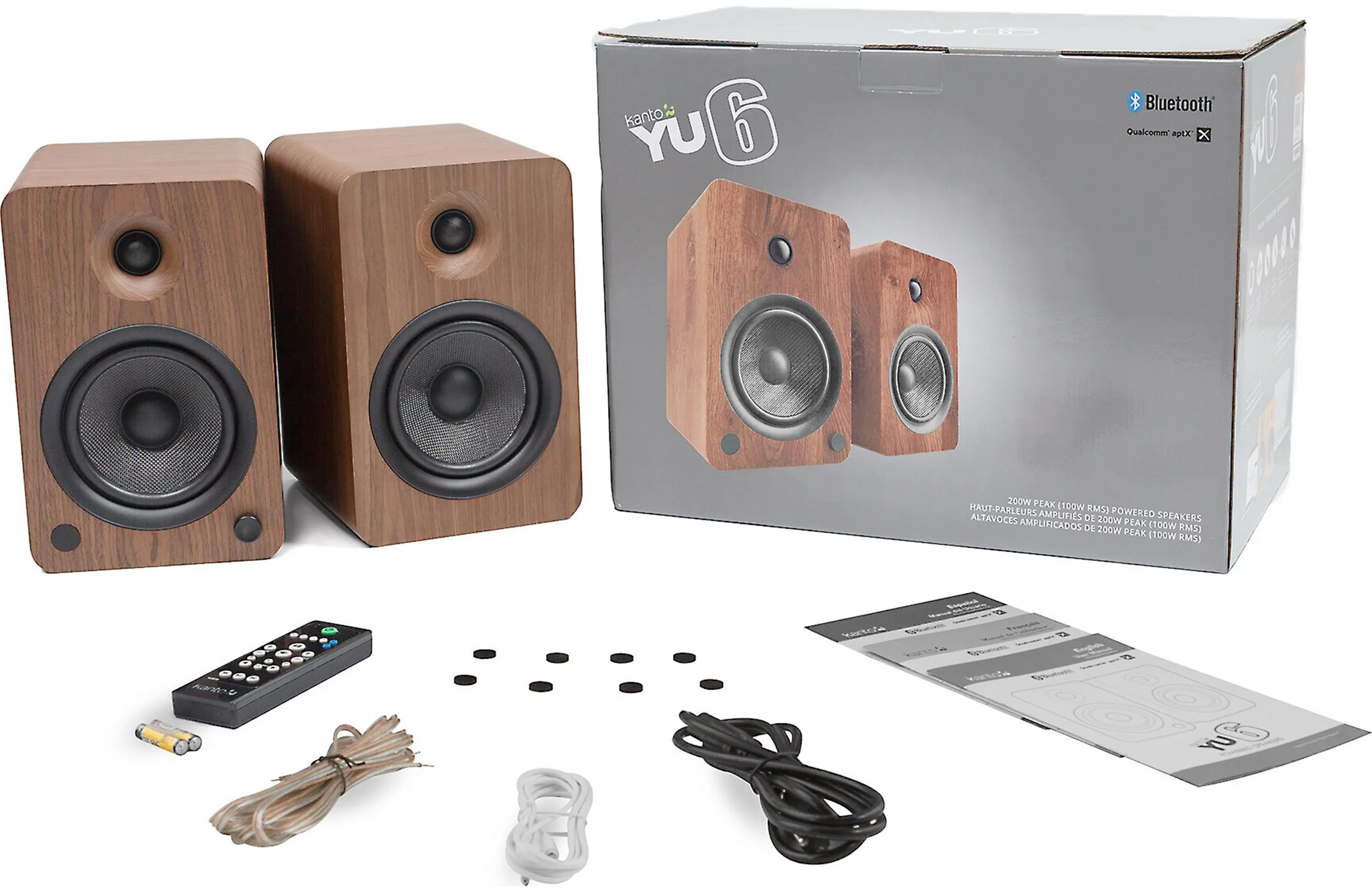 Kanto YU6 - Haut-parleurs d'étagère amplifiés 100W Bluetooth® Phono - Image 12