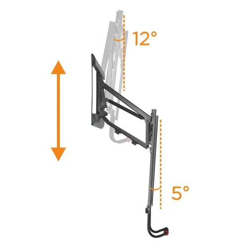 Lumi - Bras articulé ajustable en hauteur pour écran de 43-70'' - LPA53-461 - Image 3