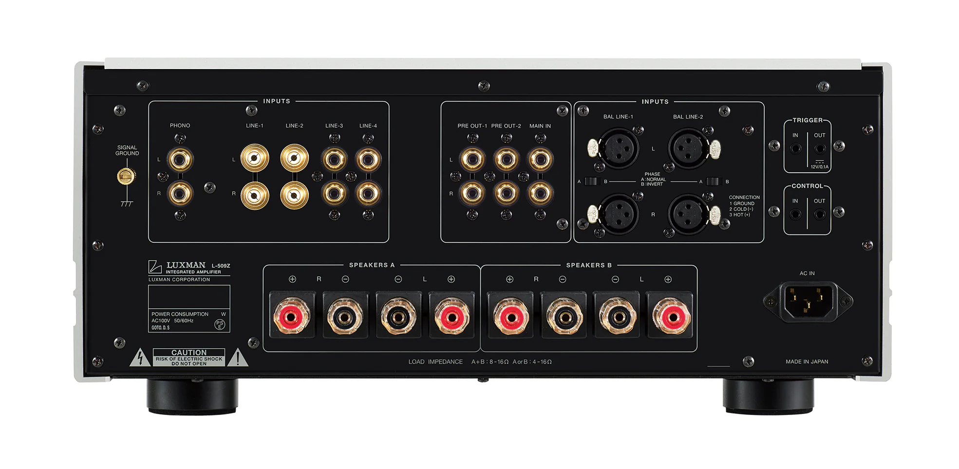 Luxman L-509Z - Amplificateur stéréo intégré 120W/C A/B (8Ω), entrée phono. Raffinement musical Ultime! - Image 3