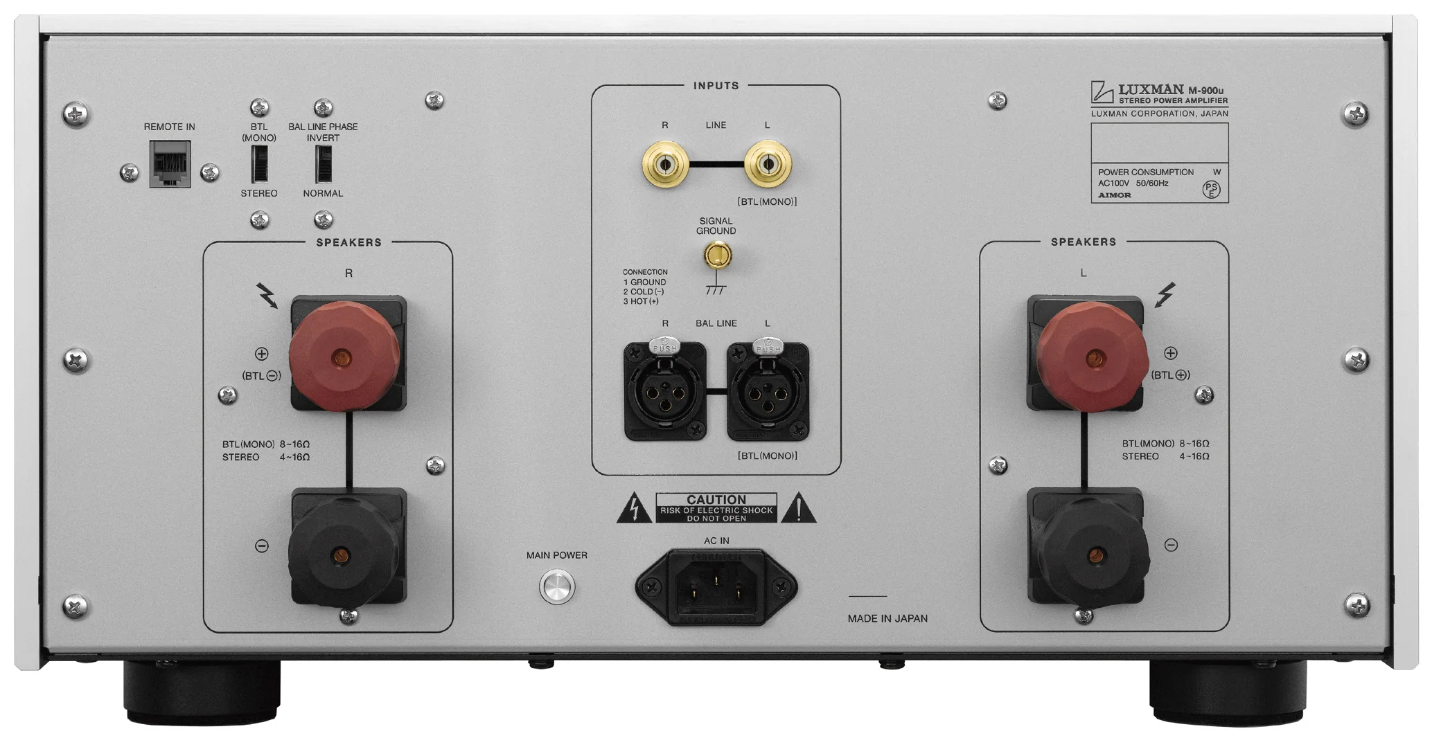 Luxman M900U | Amplificateur de puissance 1200Watts par canal (1Ω)/at stereo (Occasion) - Image 3