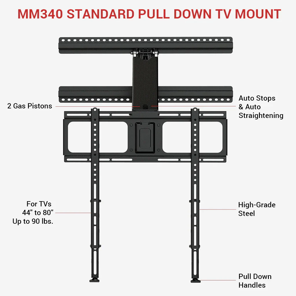 MantelMount MM340 - Support articulé pour téléviseur de 44'' à 80'' - Image 3