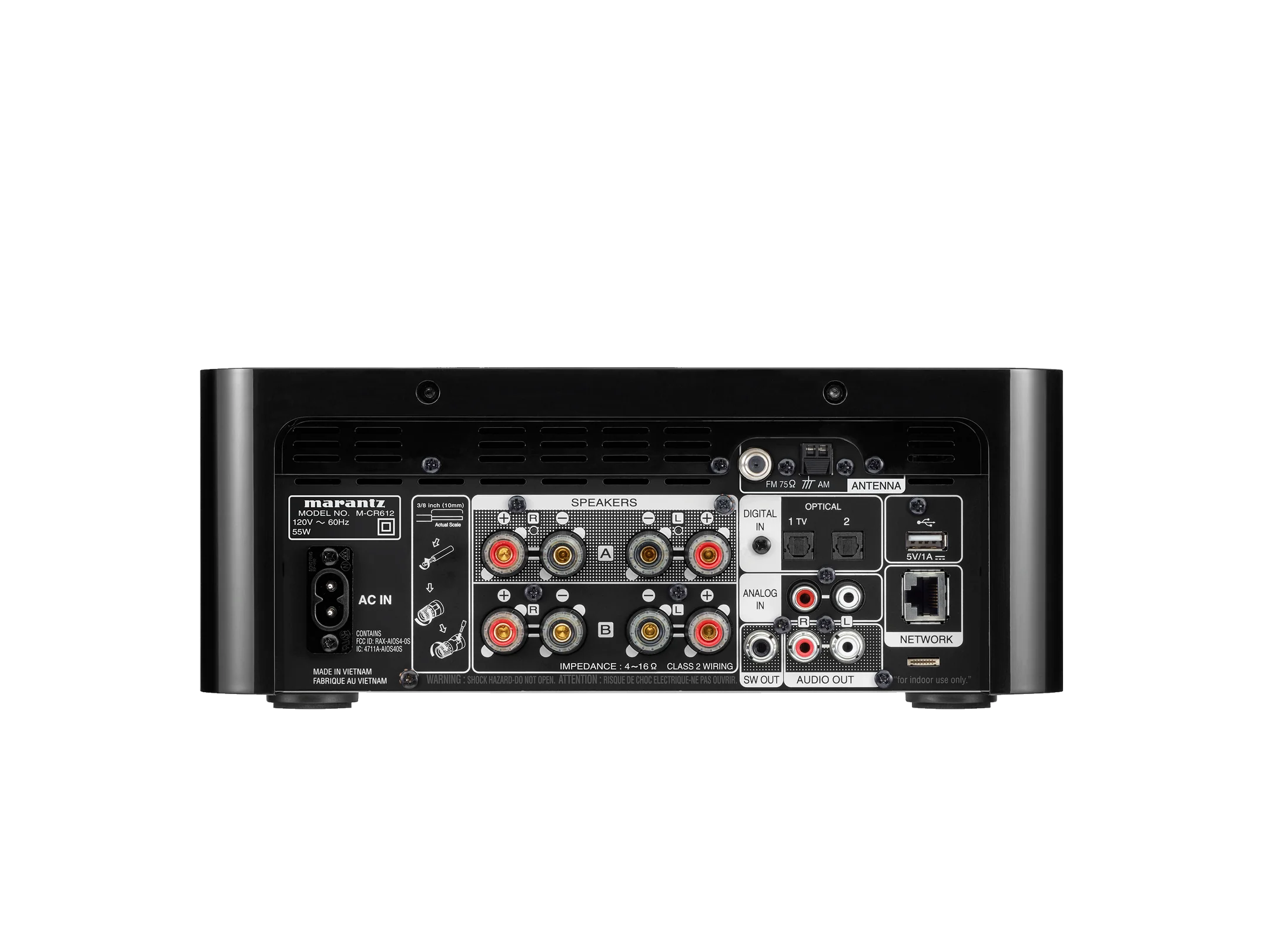 Marantz MCR612 MelodyX - Récepteur stéréo 60W/C Melody X, Bluetooth et Wi-Fi intégré - Image 5