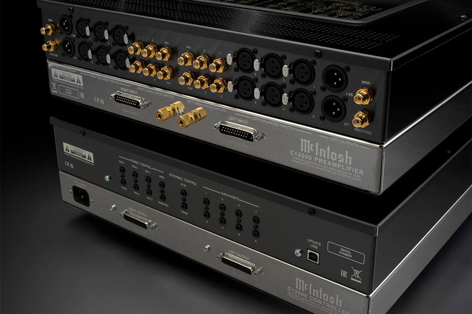 McIntosh C12000 - Préamplificateur stéréo section audio/contrôle séparées, 2 entrées phonos - Image 12