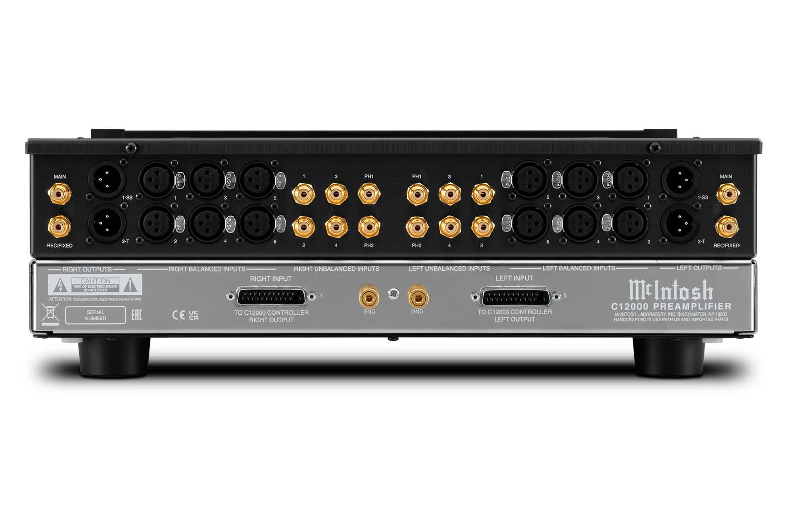 McIntosh C12000 - Préamplificateur stéréo section audio/contrôle séparées, 2 entrées phonos - Image 4