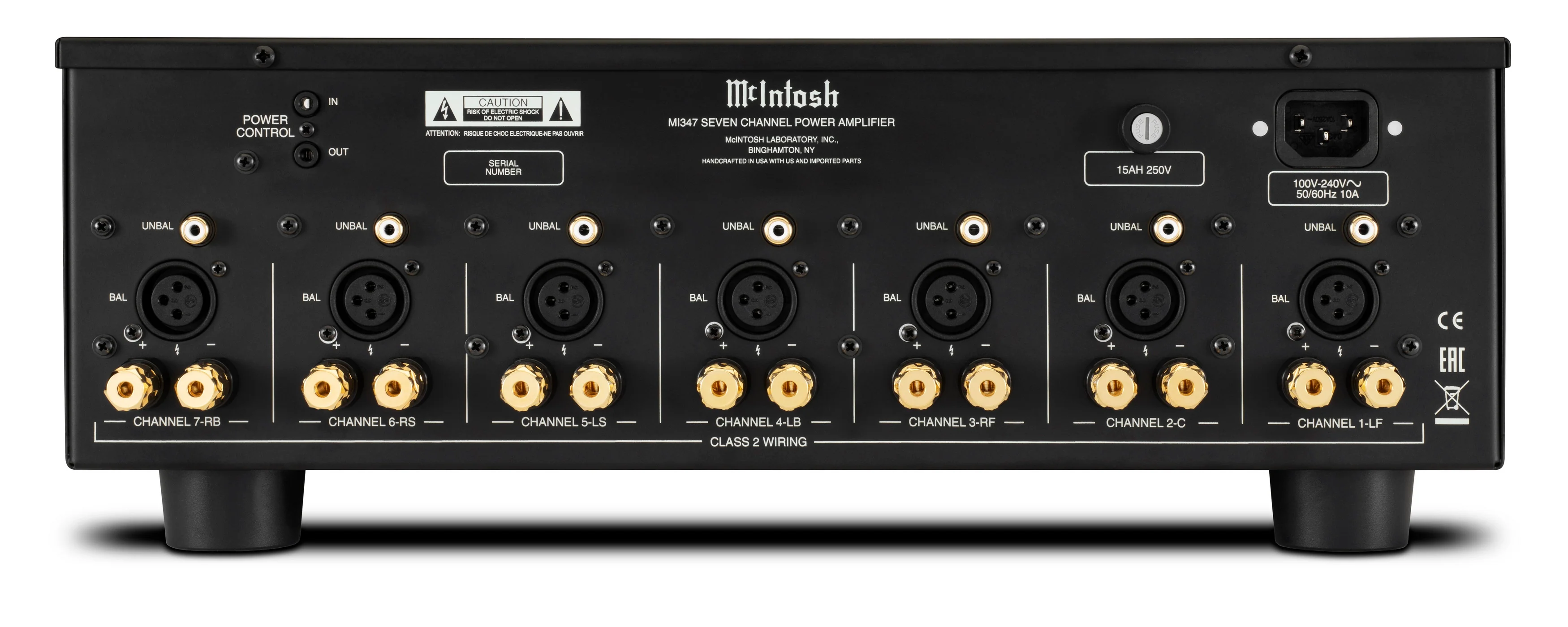 McIntosh MI347 - Ampli de puissance numérique 7 canaux - Image 3