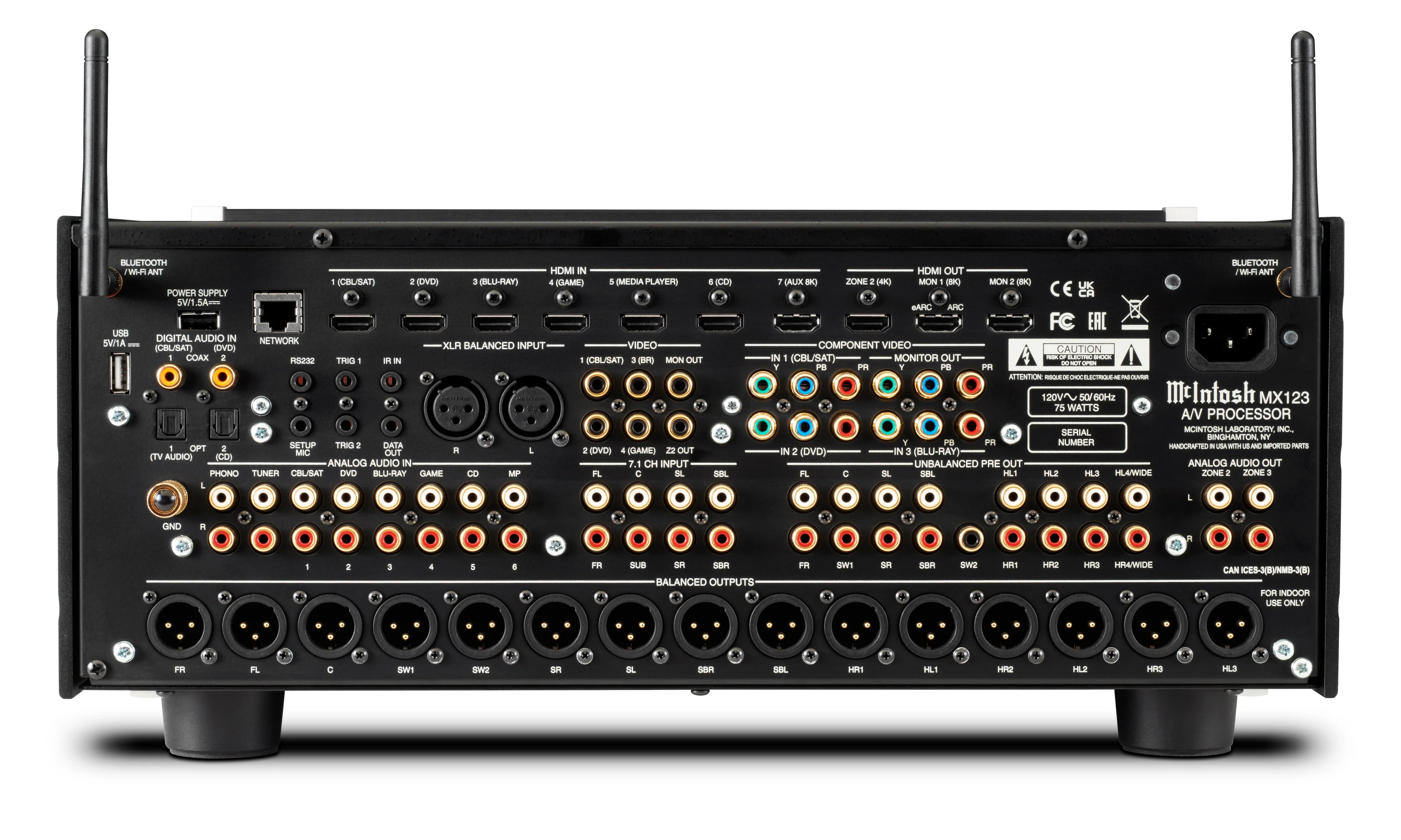 McIntosh MX123 | Préamplificateur cinéma maison 4K/120 Hz - Image 3