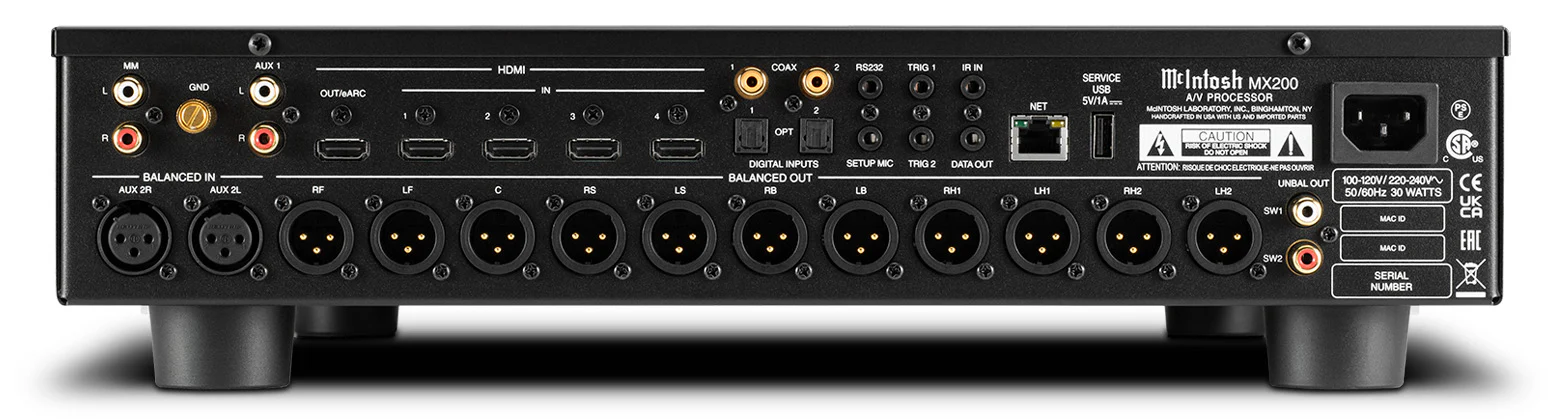 McIntosh MX200 - Processeur cinéma maison Dolby Atmos 11.2 Canaux - Image 2
