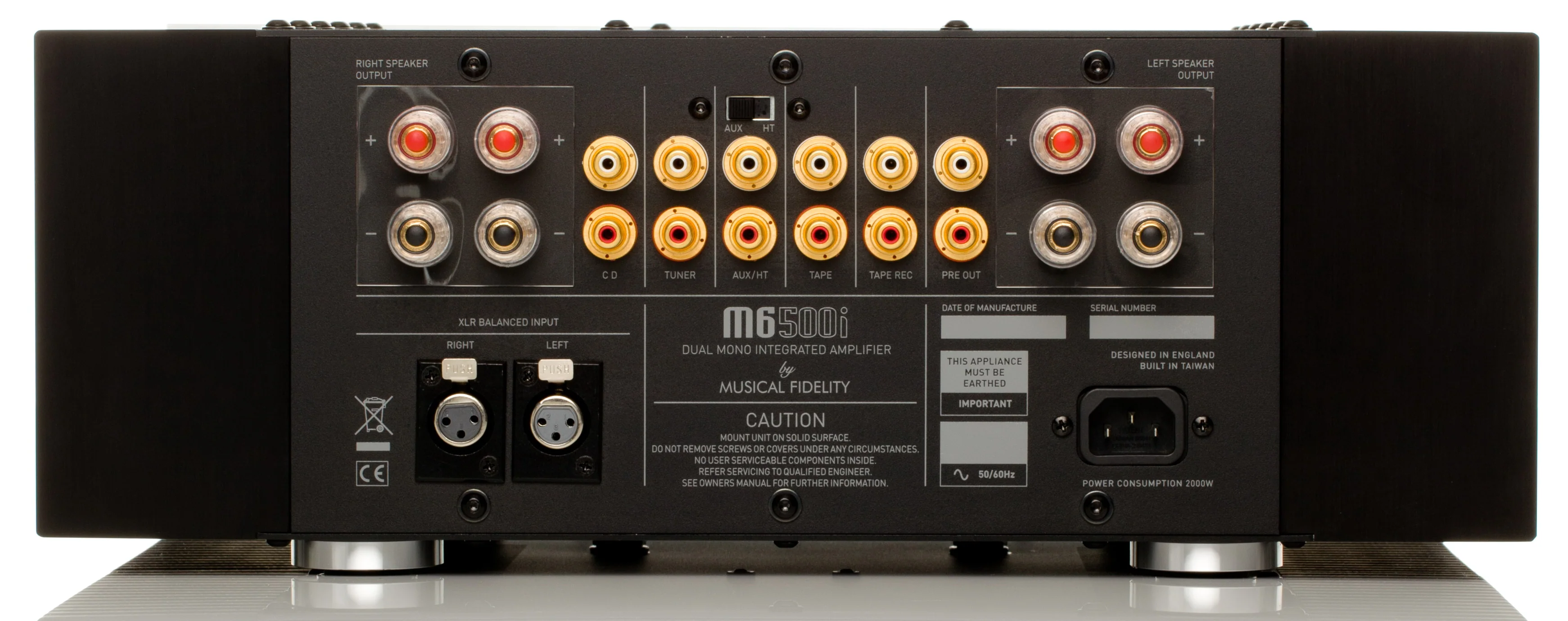 Musical Fidelity M6SI500 - Amplificateur stéréo intégré 500W/C, cinq entrées XLR - Image 3