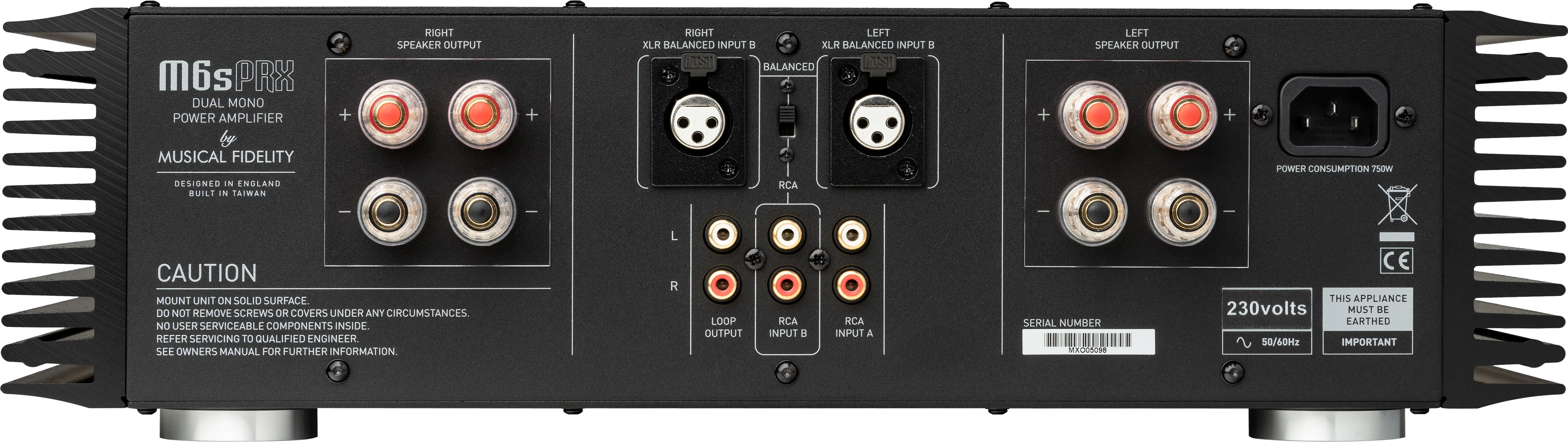 Musical Fidelity M6sPRX - Amplificateur de puissance 230Watts/Canal - Image 5
