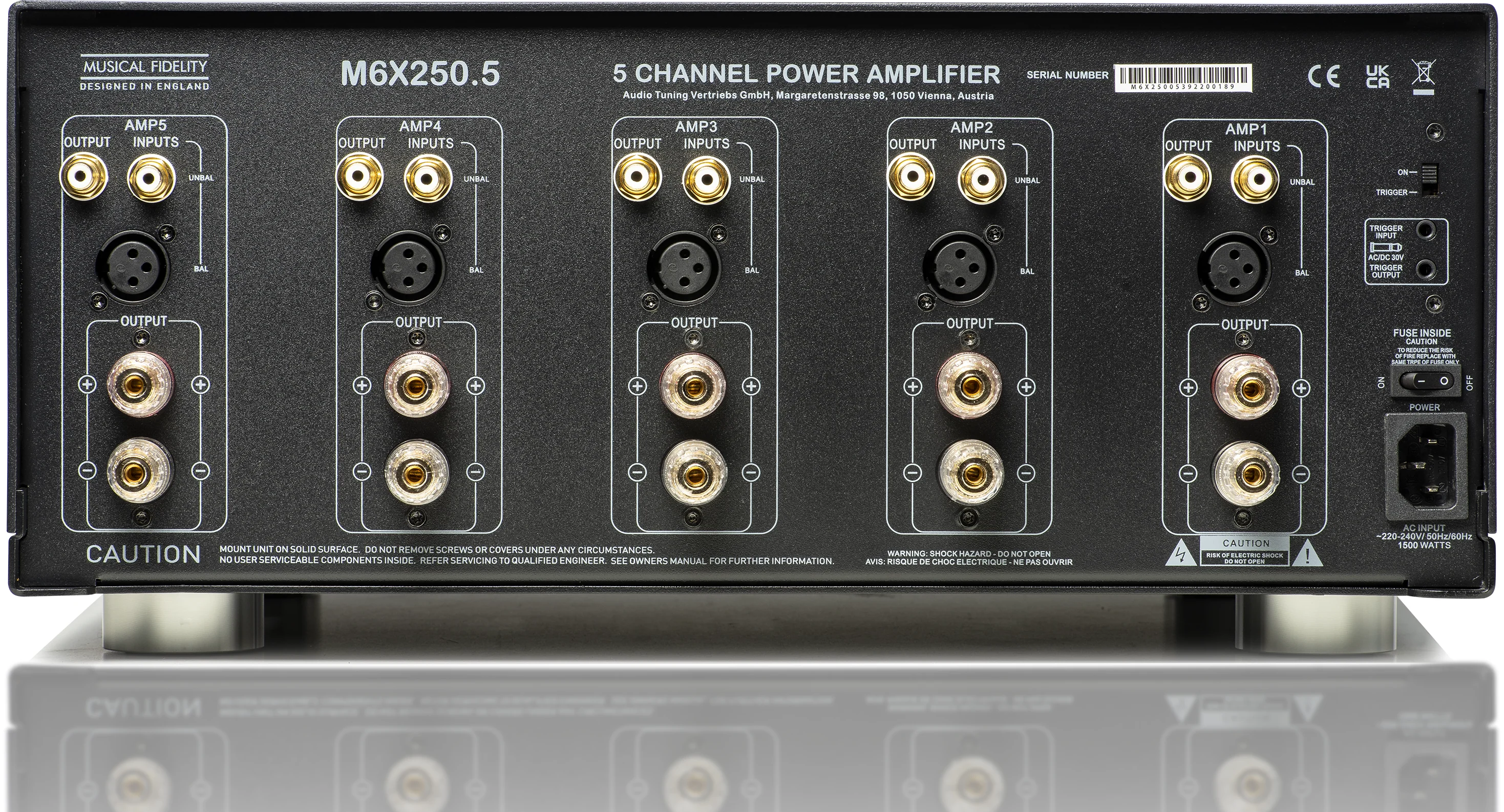 Musical Fidelity M6X250.5 - amplificateur de puissance 250Watts/5canal - Image 5