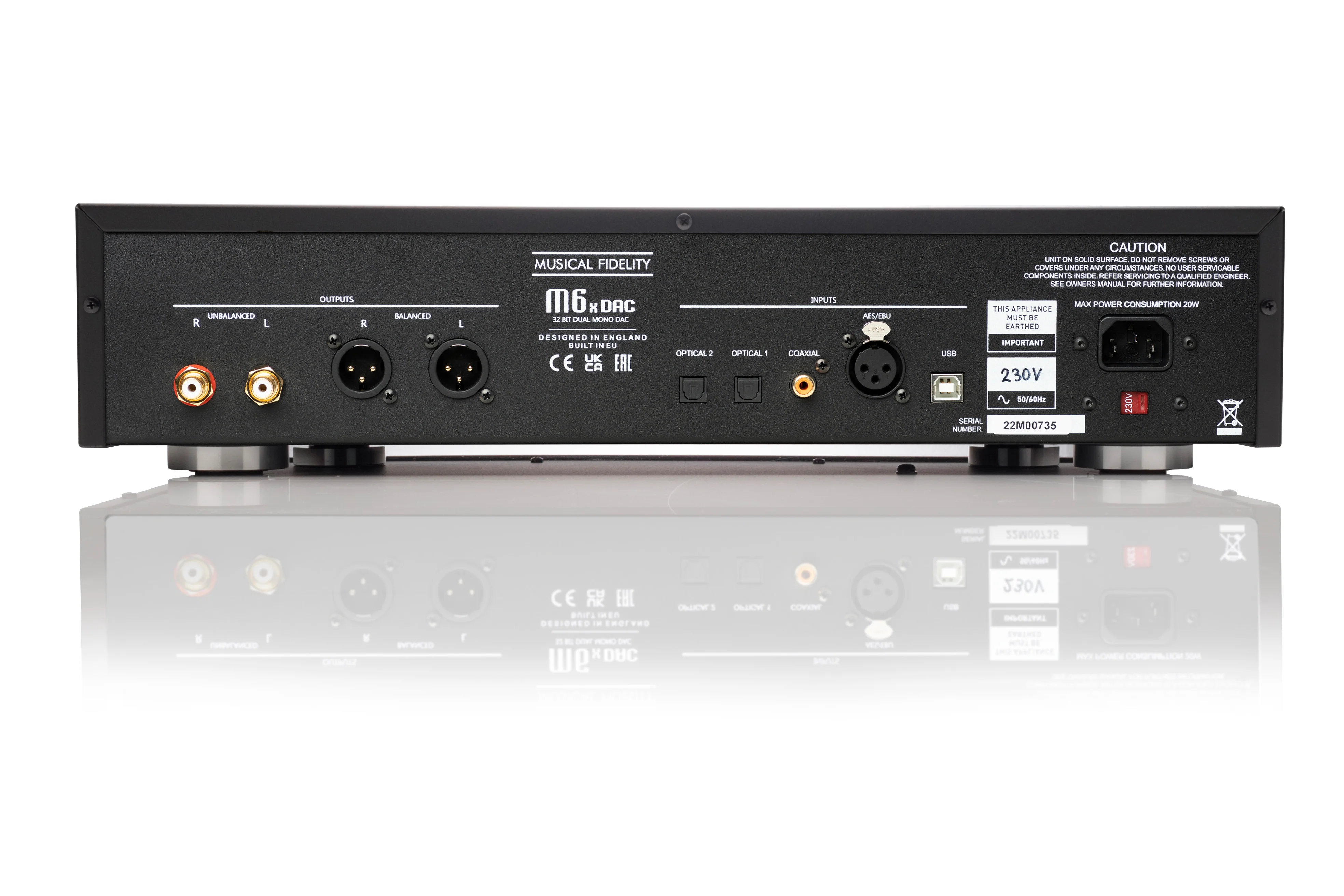 Musical Fidelity M6XDAC - DAC avec 2 puces ES9038Q2M et Circuit HyperstreamII 32 bits/768kHz - Image 3