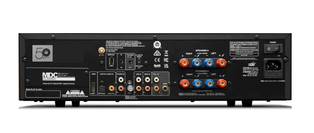 NAD C3050BluOS - Amplificateur 100W/C BluOS, DAC, entrée phono - Image 2