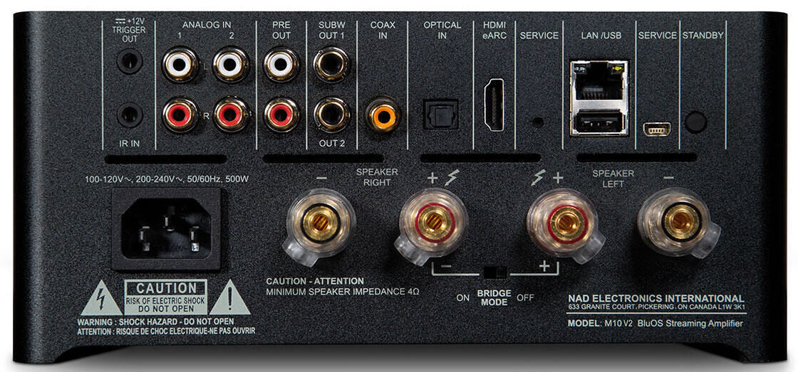 NAD M10 V2 - Amplificateur stéréo 100W/C, DAC ESS 32 Bits - Image 4