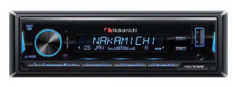 NAKAMICHI NQ721BE - Récepteur multimédia 4x25Watts RMS numérique amovible 1-DIN, écran LCD VA 12 bits à 2 lignes, égaliseur 10 bandes intégré et entrée AUX avant. - Image 2