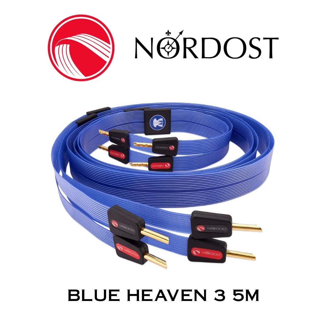 NORDOST Blue Heaven 3 - Câble de haut-parleurs 18 x 24 AWG Silver 99.99% Bananes (la paire) - Image 7