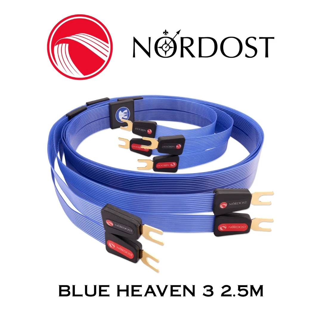 NORDOST Blue Heaven 3 - Câble de haut-parleurs 18 x 24 AWG Silver 99.99% Fourches (la paire) - Image 4