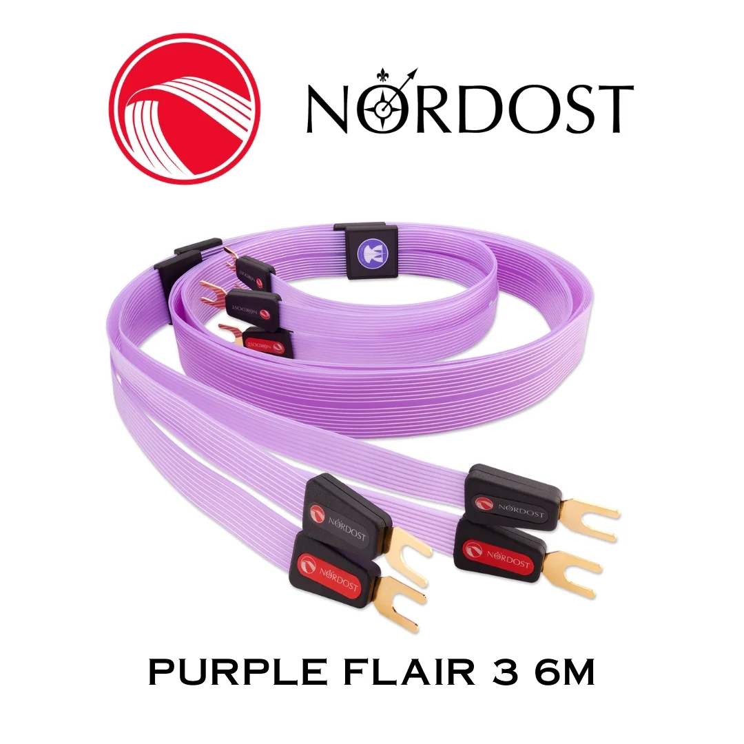 NORDOST Purple Flair 3 - Câble de haut-parleurs 16 x 24 AWG Silver 99.99% Fourches (la paire) (Copie) - Image 8