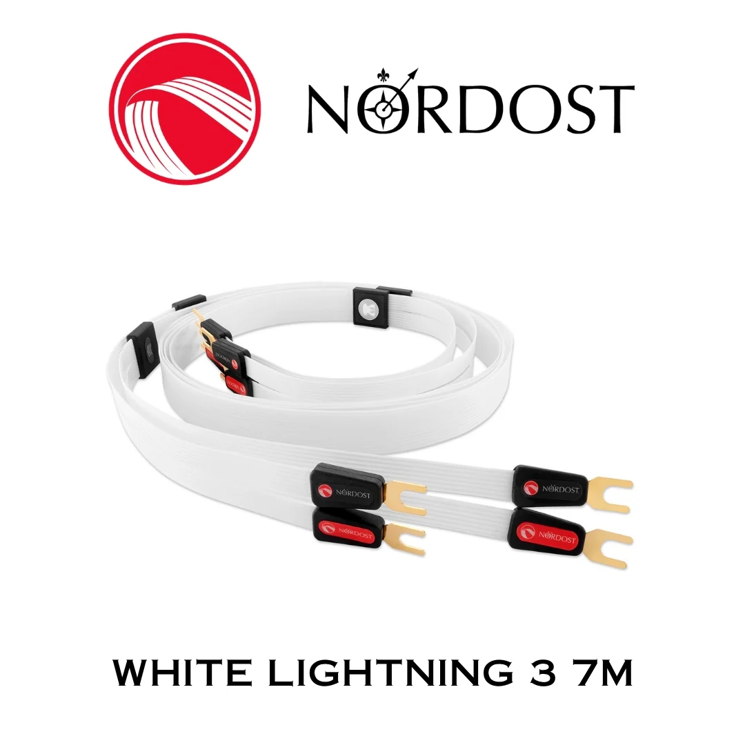 NORDOST White Lightning 3 - Câble de haut-parleurs 12 x 24 AWG Silver 99.99% Fourches (la paire) - Image 9