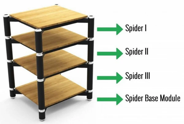 NORSTONE - SPIDER MODULE 2 Meuble HiFi - Bamboo 10'' (Unité) - Image 3