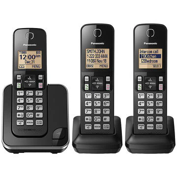 Panasonic KXTGC383B - Téléphone sans fil 3 combinés avec écran de 1.6"(4.1 cm) - Image 2