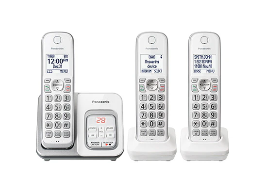 Panasonic KXTGD593W - Téléphone sans fil à 2 combinés DECT 6.0 avec Bluetooth - Image 3