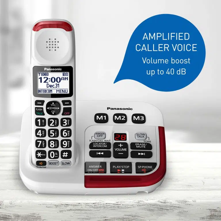 Panasonic KXTGM470W - Téléphone sans fil avec amplificateur des appels +40 dB - Image 5