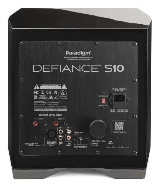 Paradigm Defiance S10 - Caisson de basses 500Watts avec HP de graves de 10'' - Image 3