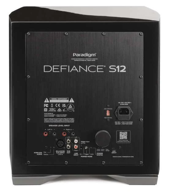 Paradigm Defiance S12 - Caisson de basses 800Watts avec HP de graves de 12'' Noir - Image 3