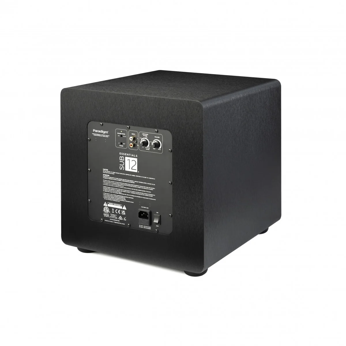 Paradigm Essential 12 | Caisson de basses 350 Watts avec HP de graves de 12'' - Image 4