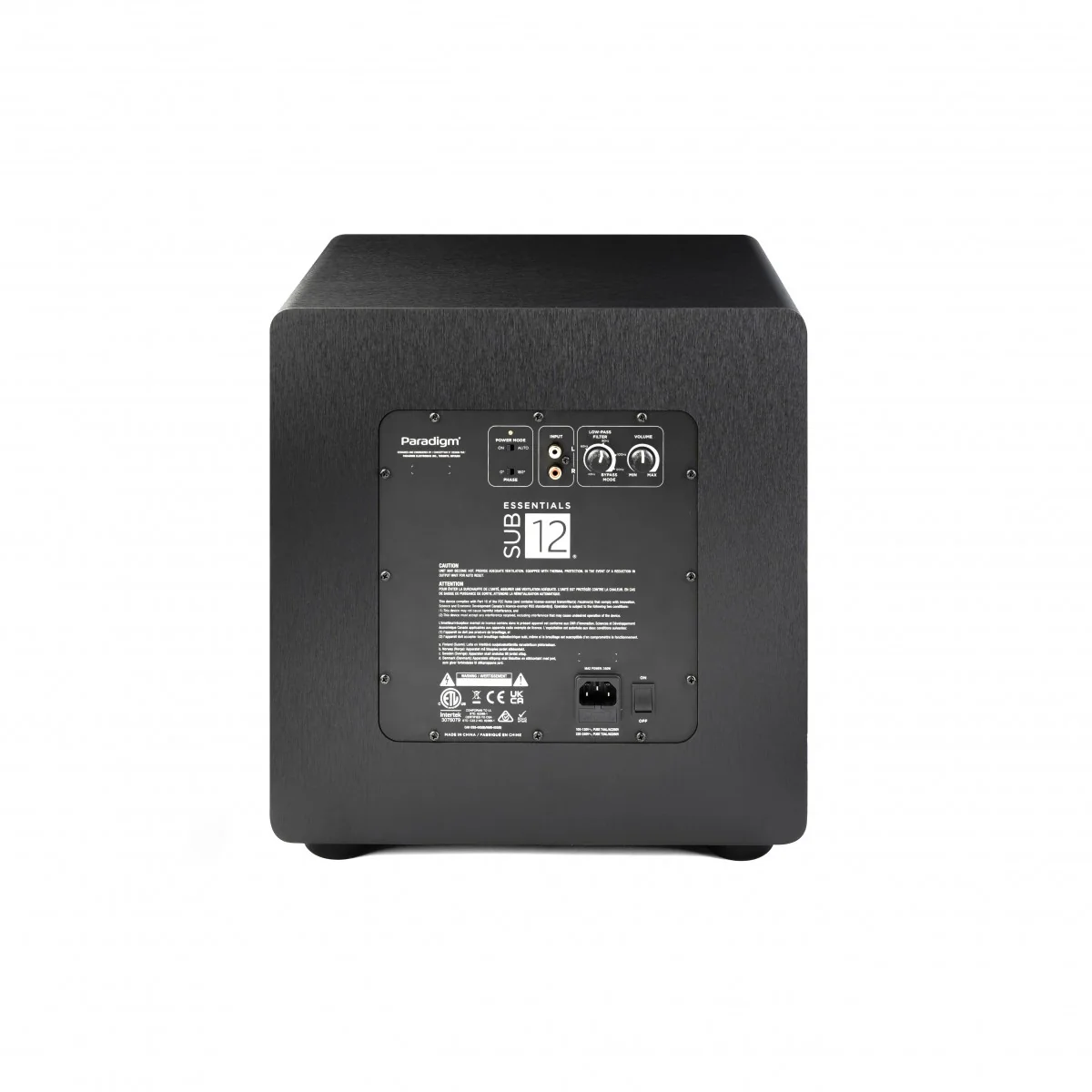 Paradigm Essential 12 | Caisson de basses 350 Watts avec HP de graves de 12'' - Image 5