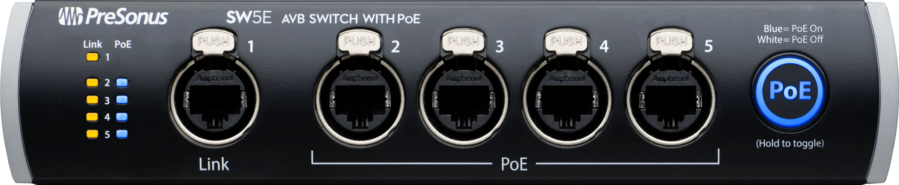 PreSonus SW5E | Commutateur Ethernet AVB 5 ports avec PoE - Image 2