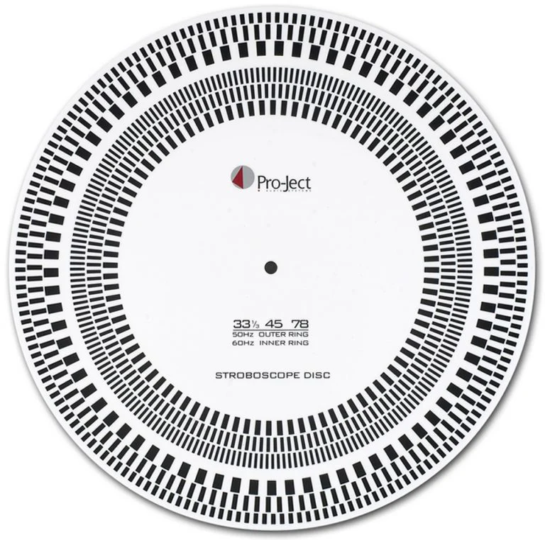 Pro-Ject Strobe It - Disque stroboscopique montrant des tirets disposés circulaires - Image 2