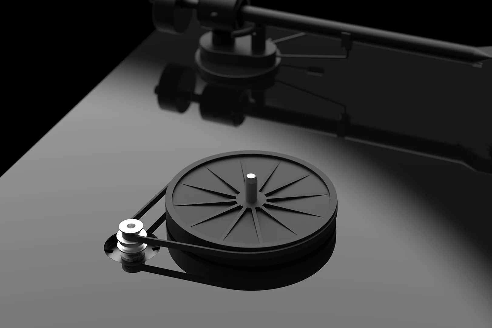 Pro-Ject T1 - Table tournante haute fidélité avec cartouche Ortofon OM 5E (Blanche) - Image 6