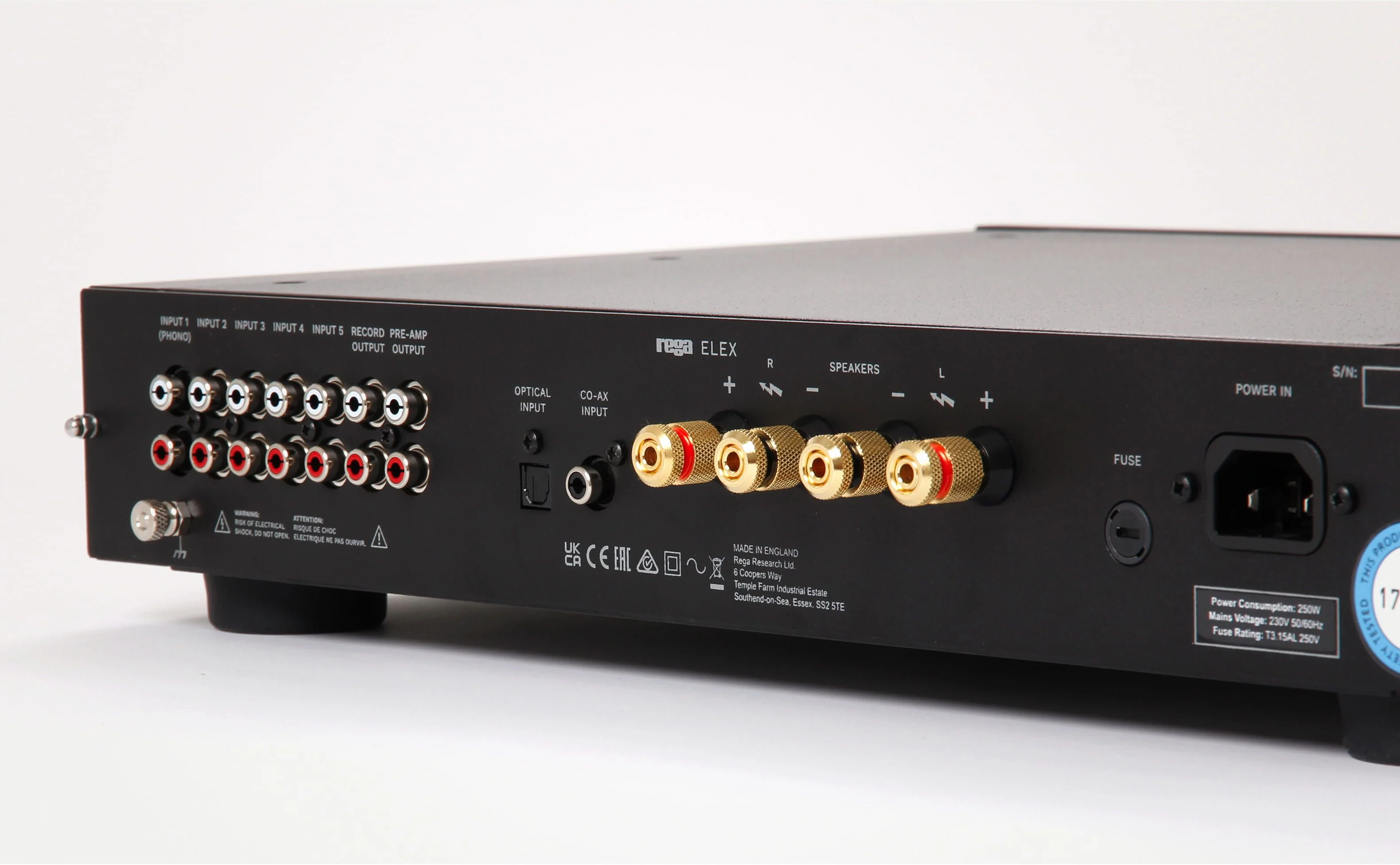 REGA ELEX MK4 - Amplificateur stéréo intégré 72 W/C, entrée phono, Circuit DAC Rega - Image 2