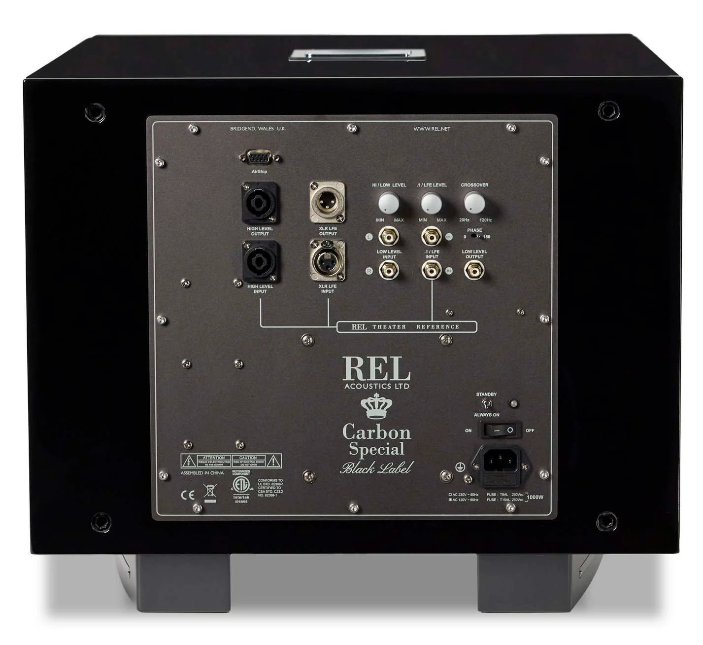 REL Carbon Special Black Label | Caisson de basses 900 Watts, HP de graves de 12'' - Image 3