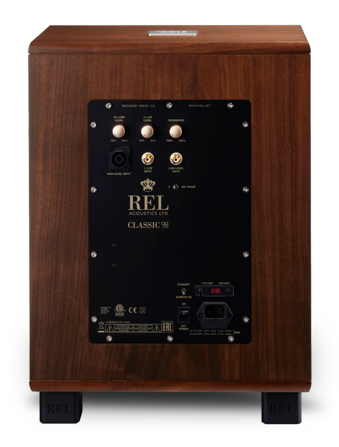 REL Classic 98 - Caisson de basses 300Watts avec haut-parleur de graves 10'' - Image 3