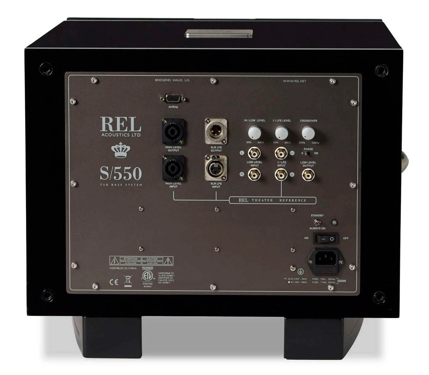 REL S/550 | Caisson de basses 550 watts Pure Classe D HP Graves 10'' - Image 5
