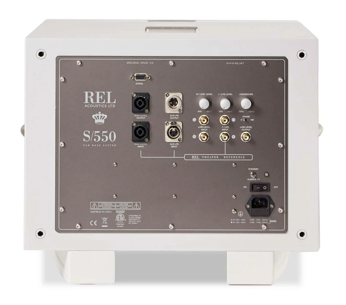 REL S/550 | Caisson de basses 550 watts Pure Classe D HP Graves 10'' - Image 6