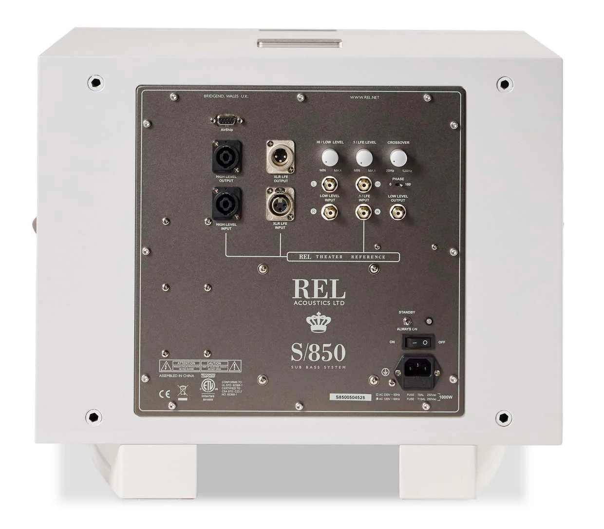 REL S/850 | Caisson de basses 850 Watts Classe D HP de graves de 12'' - Image 6