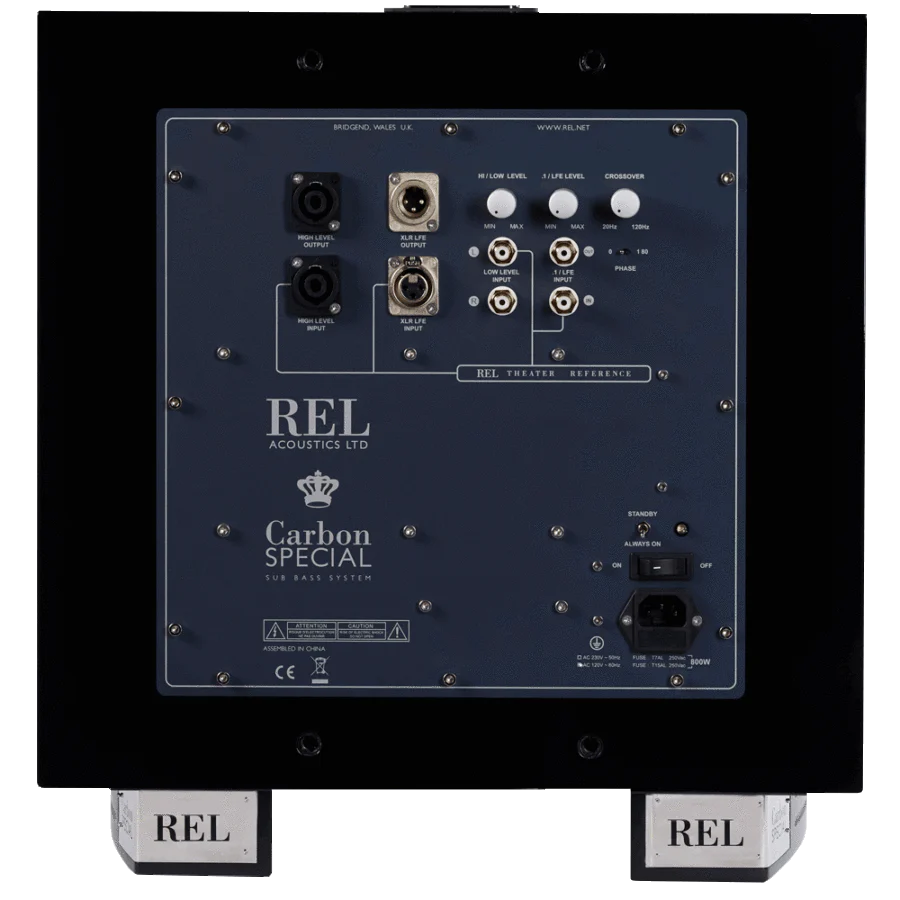 REL Spécial Carbone - Caisson de basses 1000Watts avec haut-parleur de graves 12'' - Image 4