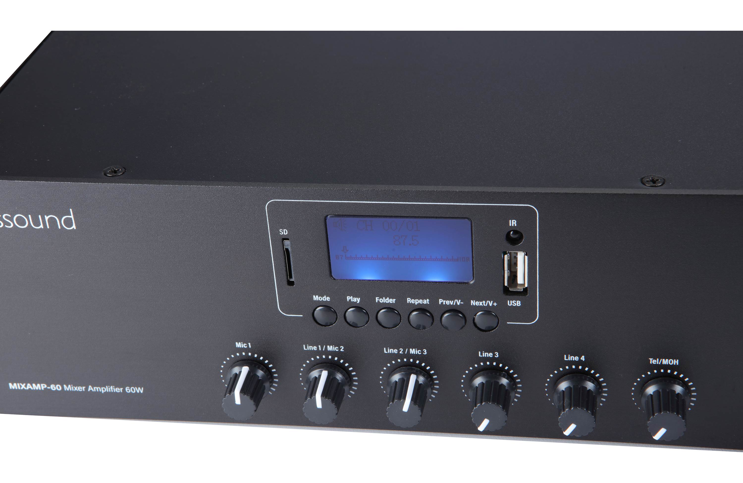 Russound MIXAMP60 | Amplificateur 70 Volts avec mixeur, Bluetooth, MP3 et tuner FM - Image 4